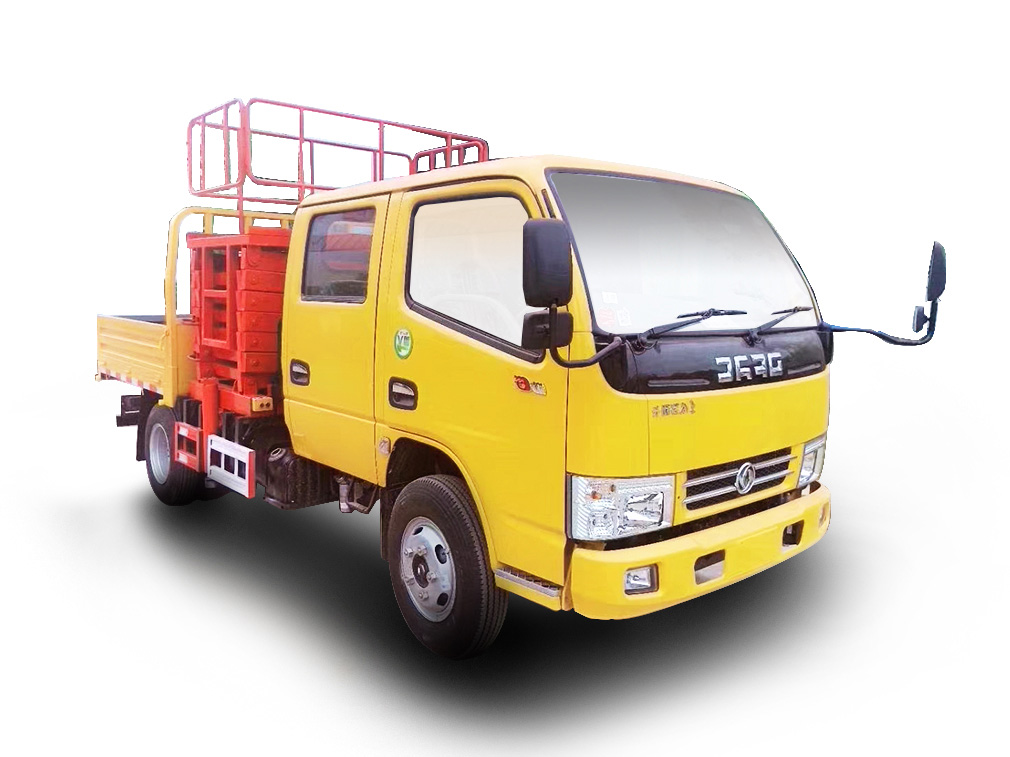 東風(fēng)雙排座8-10米平臺(tái)升降高空作業(yè)車(chē)